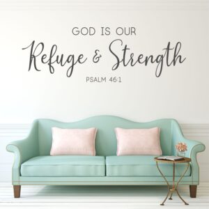 Hope Daisy Psalm 46.1 God Is Our Strength And Refuge Wall Decal