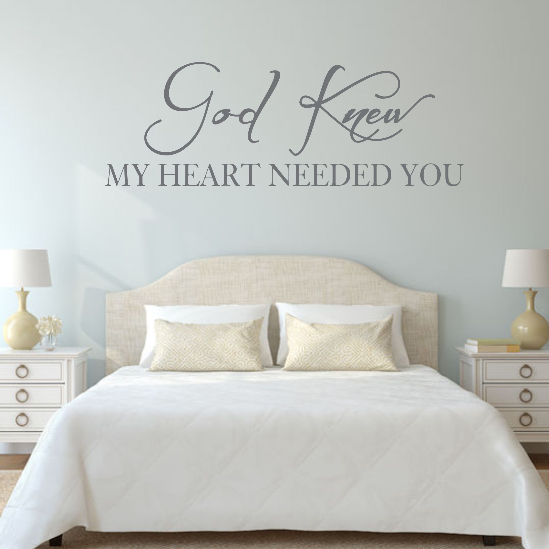 Hope Daisy Creations God Knew My Heart Needed You Wall Decal