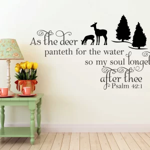 Hope Daisy Psalm 42:1 Wall Decal